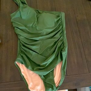 JCrew one shoulder one piece